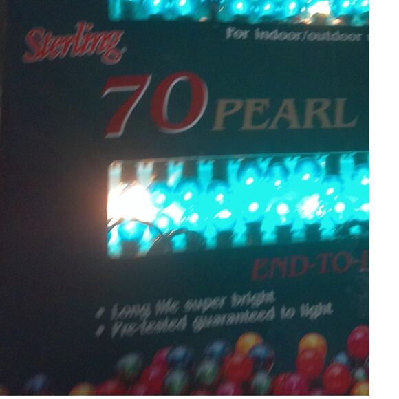 Vintage Sterling 70 Blue Pearl Lights READ - Picture 1 of 9